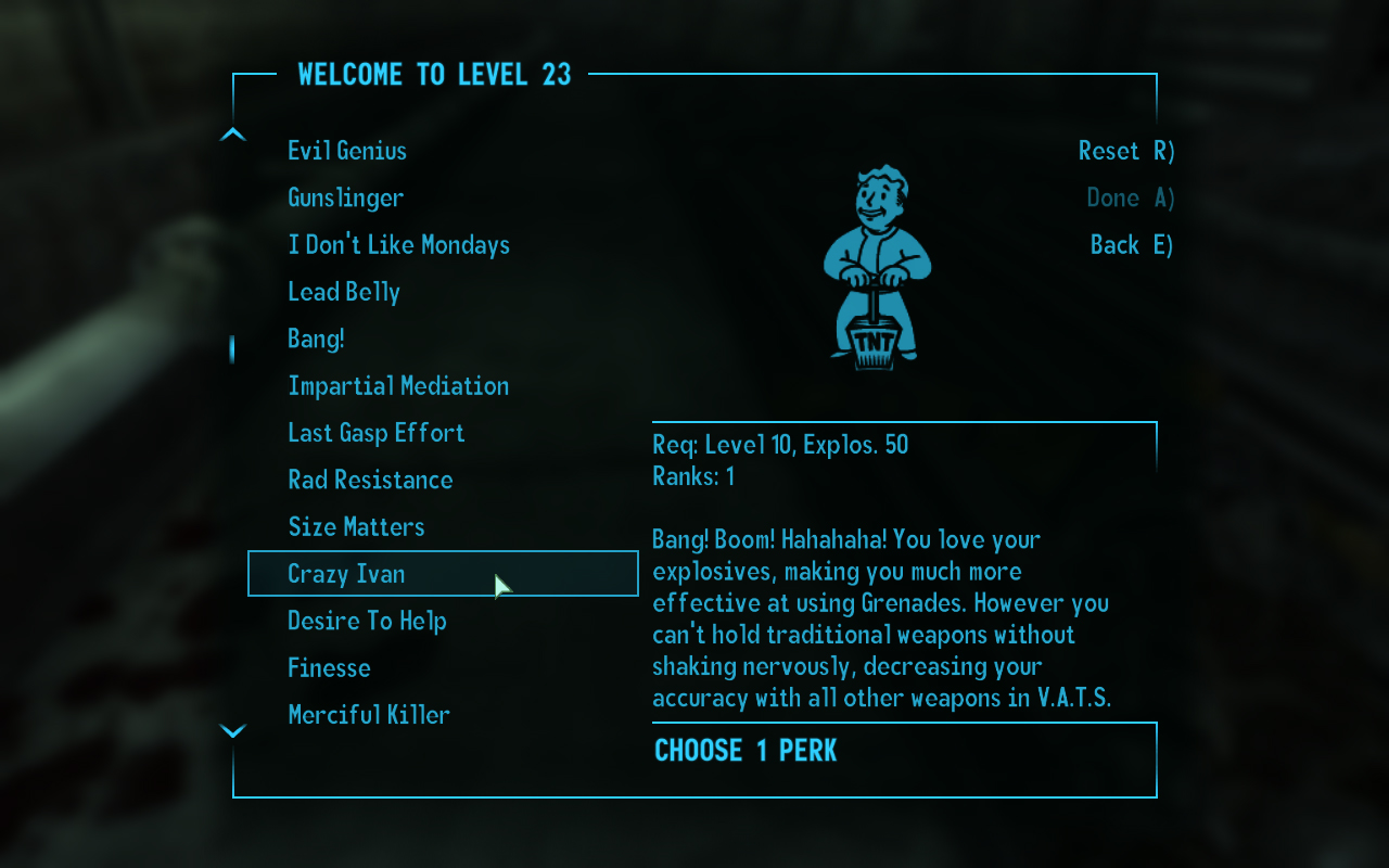 Fallout 3 Мод Ultimate Perk Pack